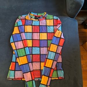Lazy oaf sheer stained glass top